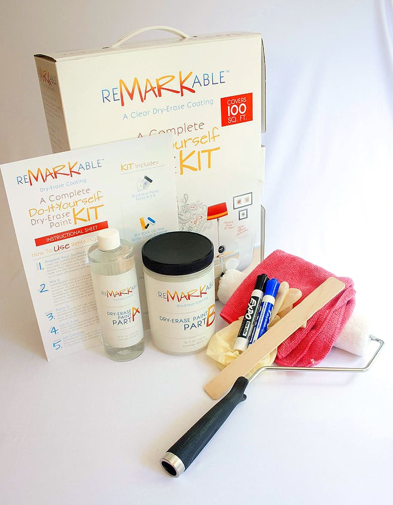 Dry Erase Paint 100 Square Foot Kit from ReMARKable Coatings