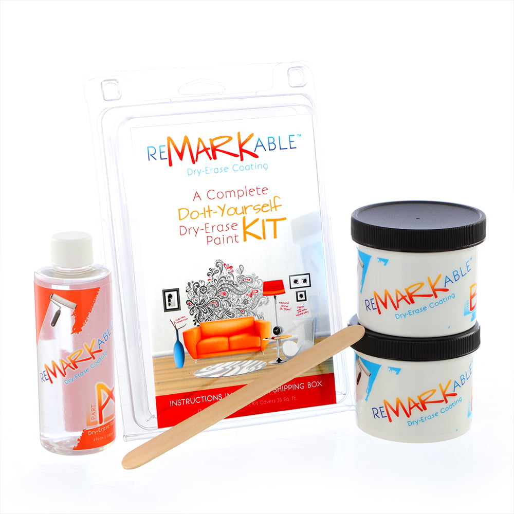 Whiteboard Paint - 35 Square Foot Kit from ReMARKable Coatings