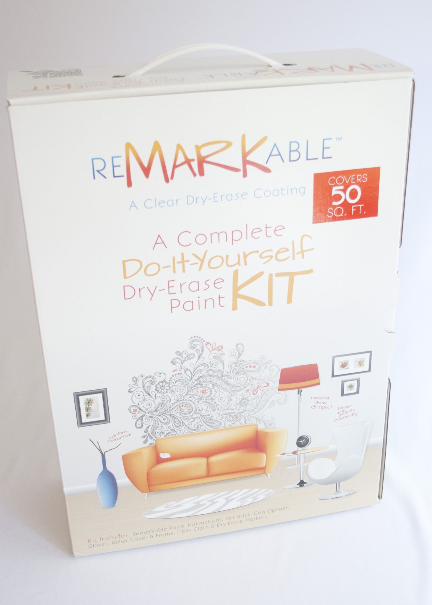 Whiteboard Paint 50 Square Foot Kit from ReMARKable Coatings