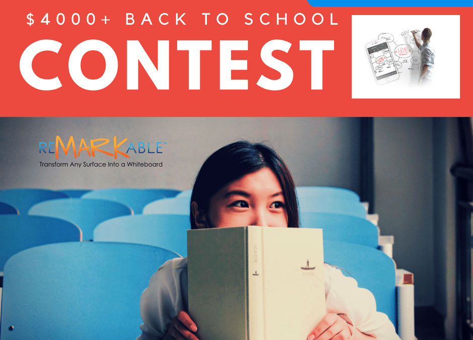 $4000+ Back to School Contest by ReMARKable Whiteboard Paint and eQuil SmartMarker