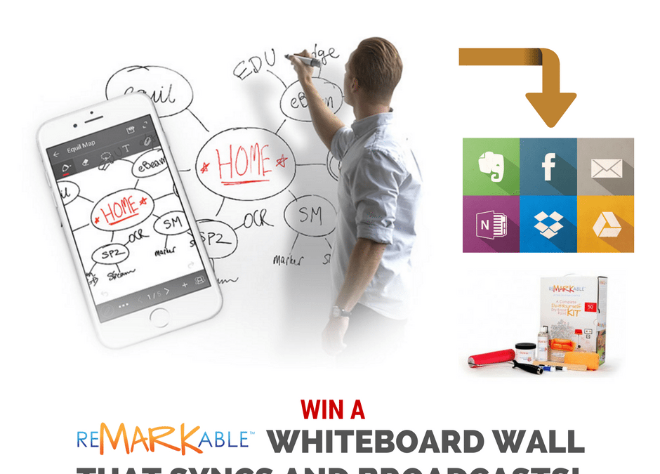Win a Whiteboard Wall That Syncs and Broadcasts