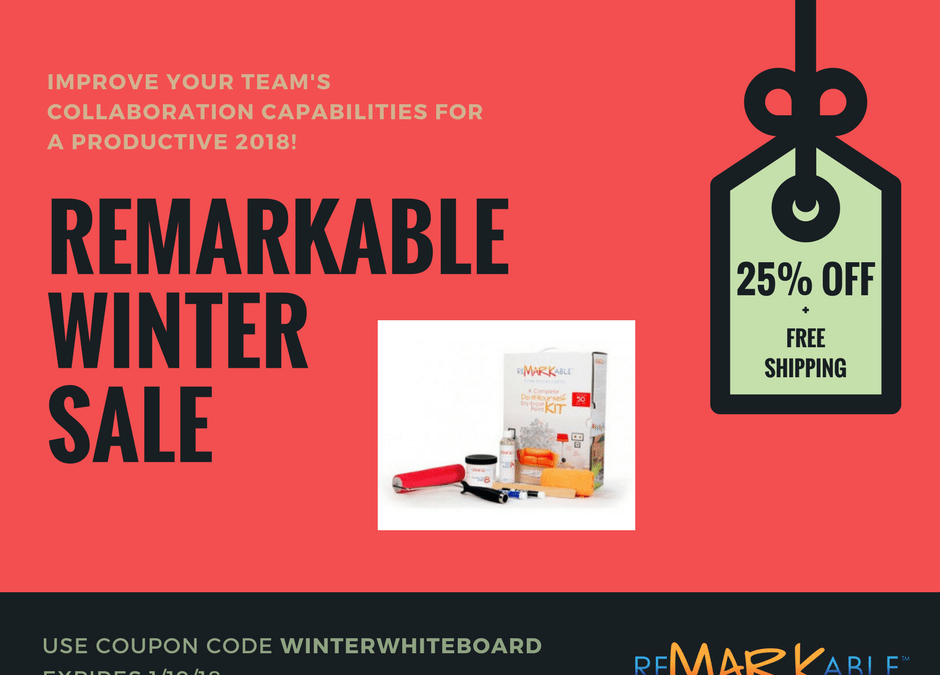 ReMARKable’s Winter Sale is Here! [25% Off + Free Shipping]