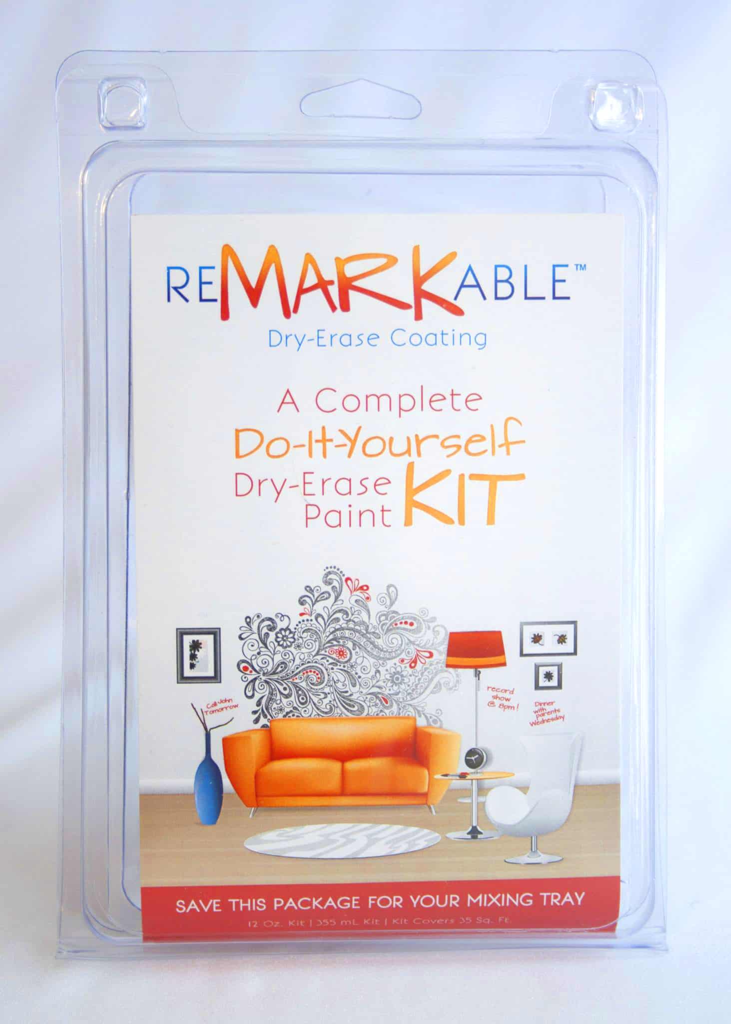 Whiteboard Paint 35 Square Foot Kit from ReMARKable Coatings