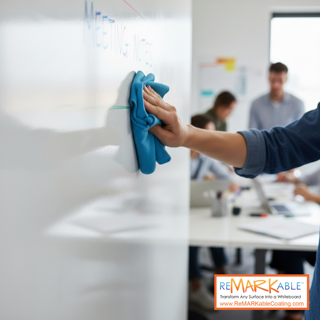 Use A Microfiber Cloth to Clean Your Whiteboard Wall