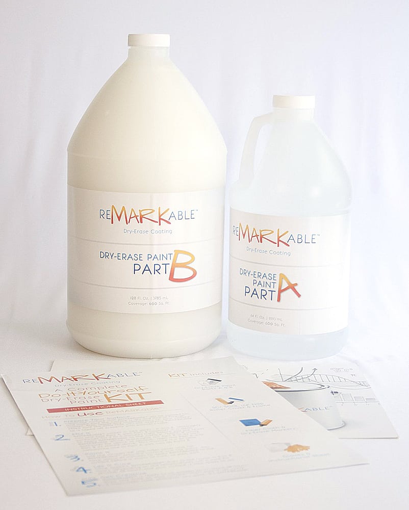 Whiteboard Paint - 600 Square Foot Kit from ReMARKable