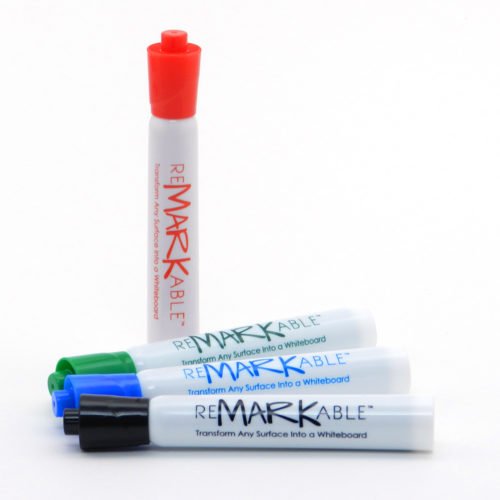 ReMARKable Low Odor Dry Erase Chisel Edge Markers (4 Pack)