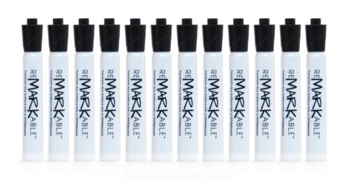 ReMARKable Low Odor Dry Erase Chisel Edge Markers (12 Pack) - Image 2