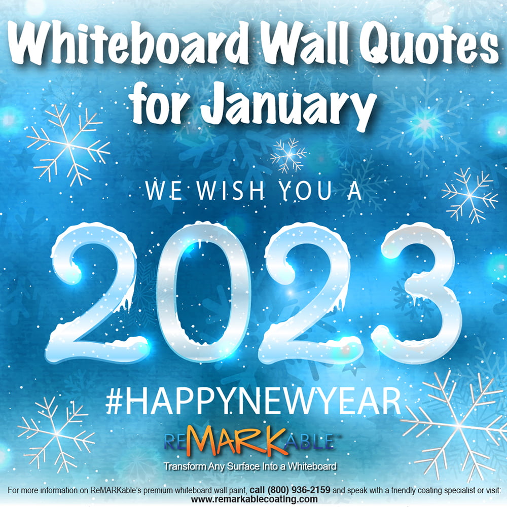 Dry Erase Wall Quotes For January 2023