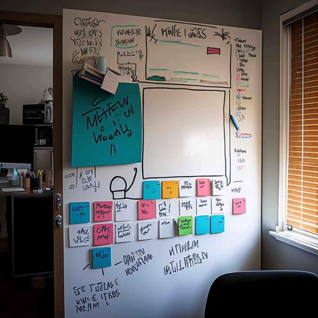 Dry Erase Walls add Accent and Value to the Home Office