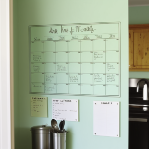 Create Your Own Dry-Erase Calendar with Washi Tape - The Homes I Have Made