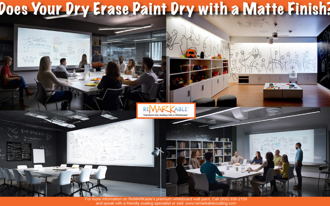 Does Your Dry Erase Paint Dry with a Matte Finish, So I Can Easily Project Onto my New Dry Erase Wall? 