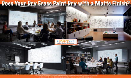Does Your Dry Erase Paint Dry with a Matte Finish, So I Can Easily Project Onto my New Dry Erase Wall? 