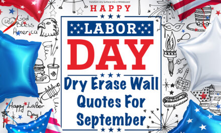 Captivating September Quotes for Your Dry Erase Painted Wall