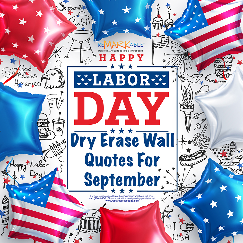 Captivating September Quotes for Your Dry Erase Painted Wall