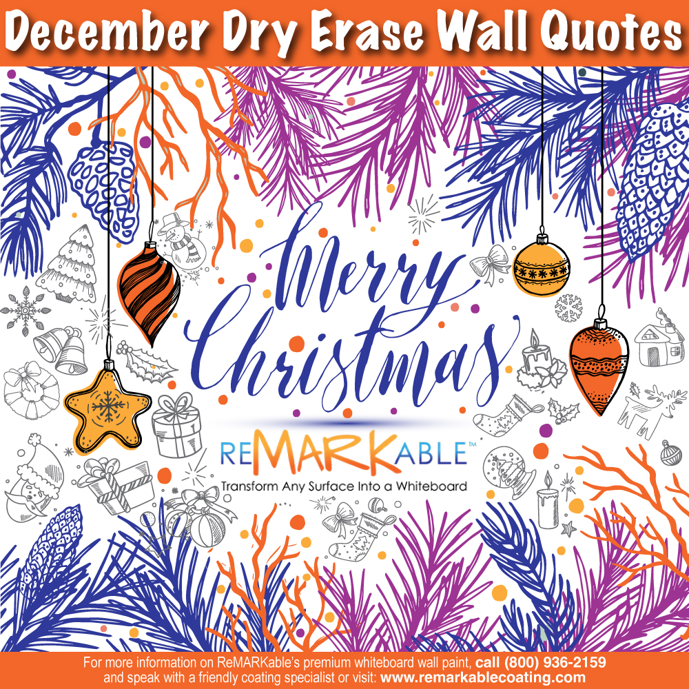 December dry erase wall quotes 2023