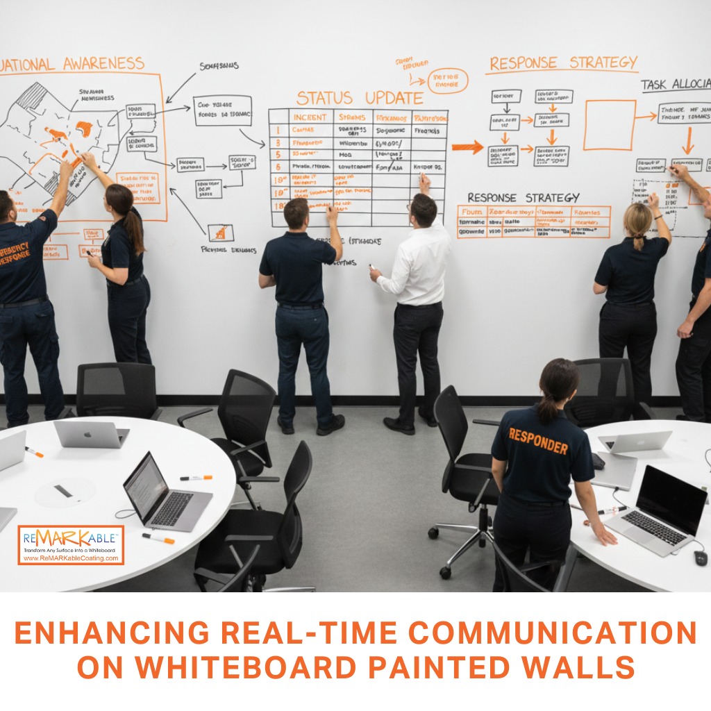 ENHANCING REAL-TIME COMMUNICATION ON WHITEBOARD PAINTED WALLS