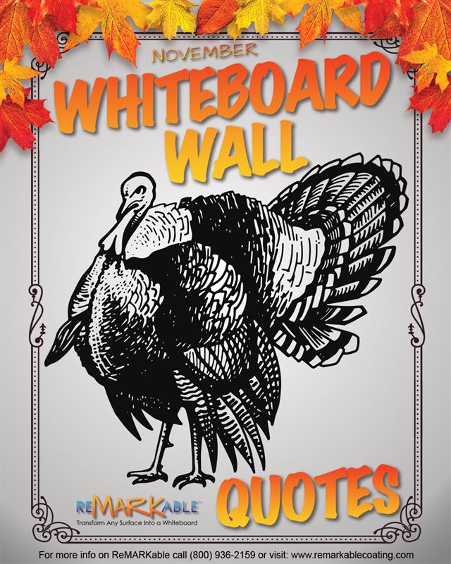 November Whiteboard Wall Quotes