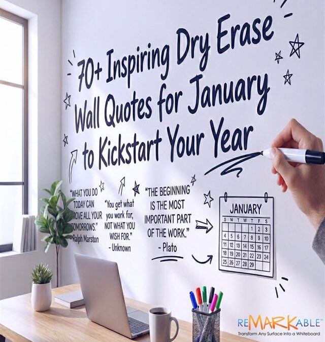 70 Inspiring Whiteboard Wall Quotes for January to Kickstart Your Year