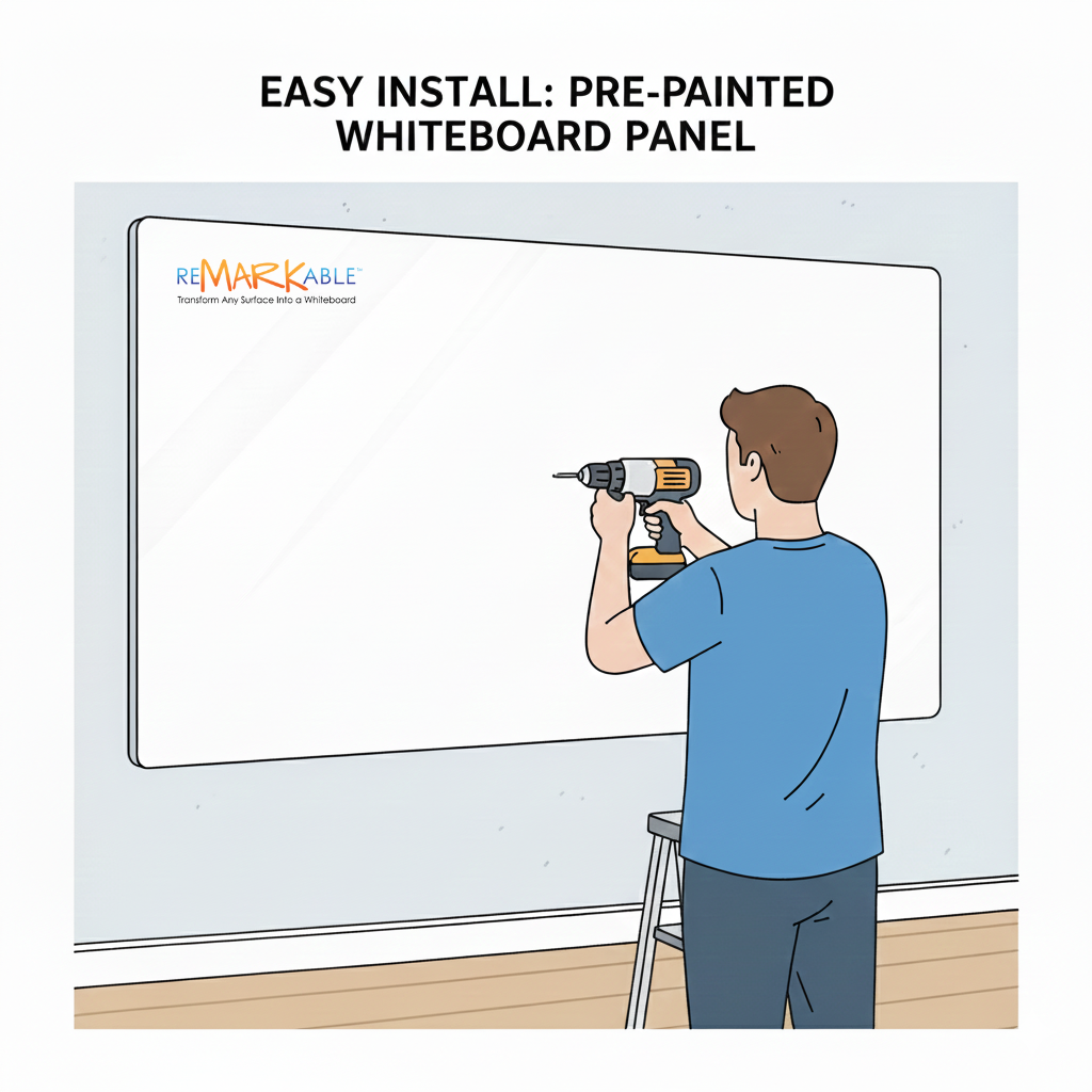 installing Pre-Painted ReMARKable Whiteboard Panel