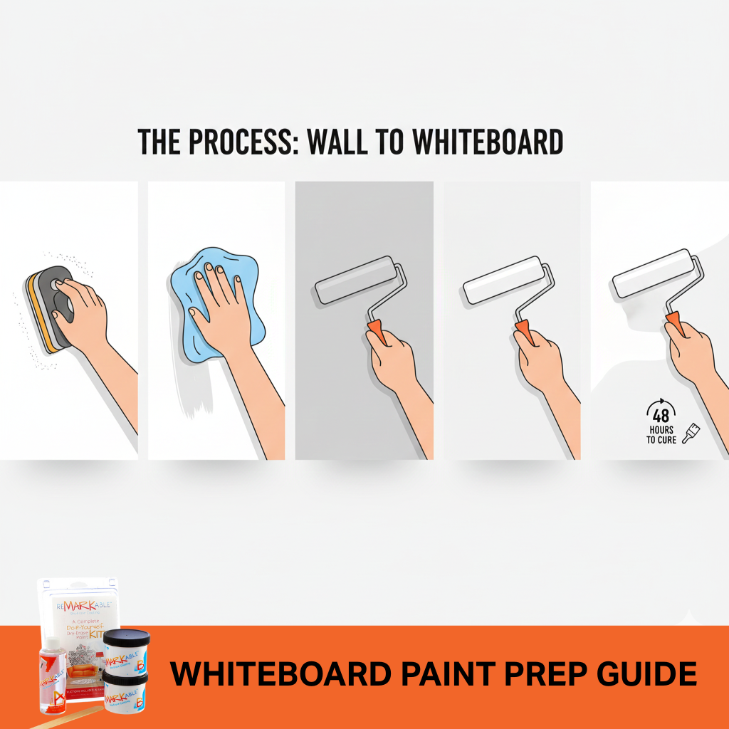 whiteboard paint prep guide