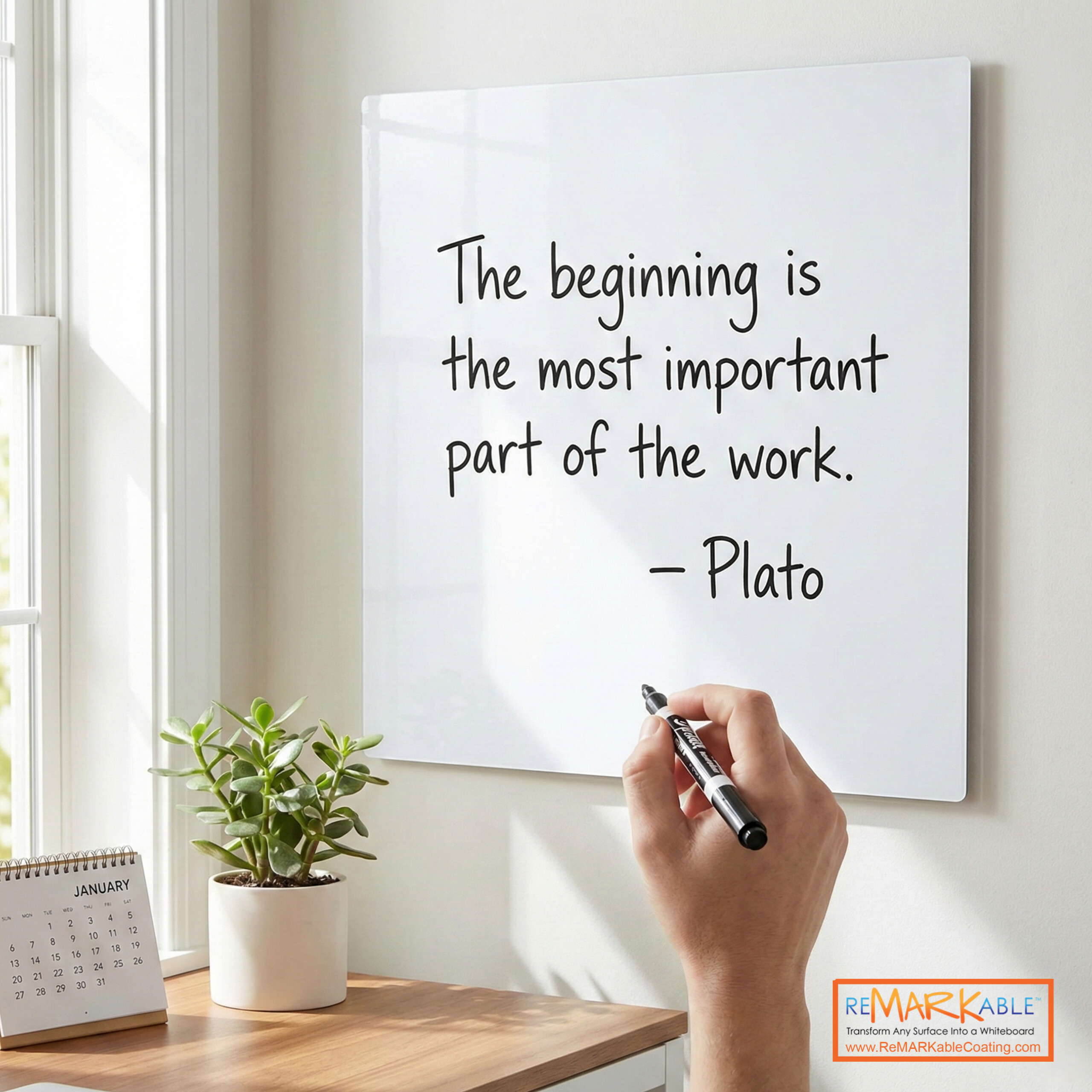 whiteboard wall quotes january