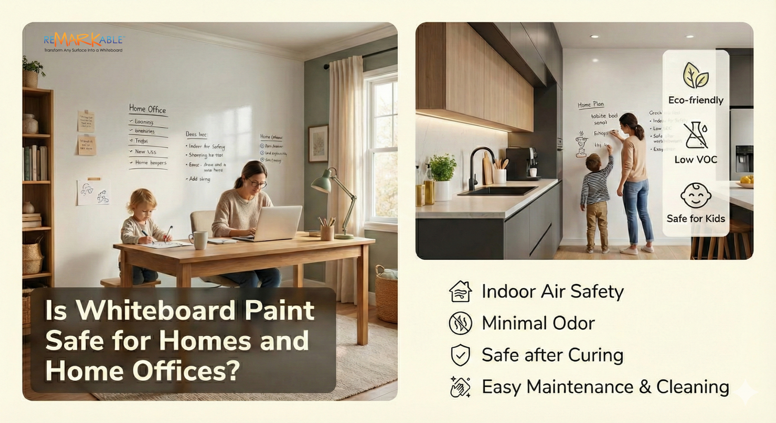 Is Whiteboard Paint Safe for Homes and Home Offices?
