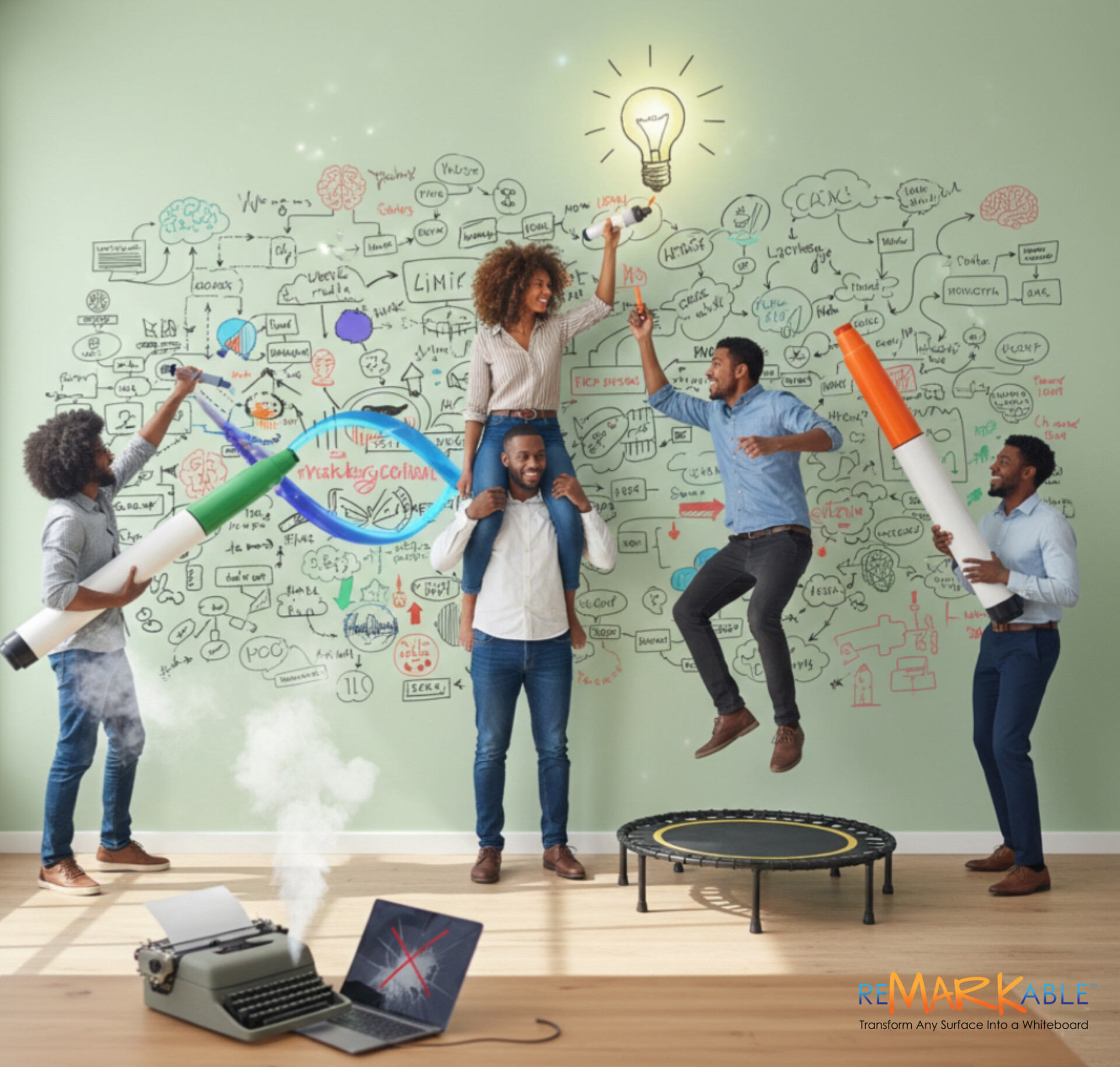 The Science of Embodied Whiteboard Walls Why Standing Beats Typing