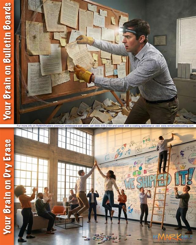 Why Dry Erase Paint Is Replacing Bulletin Boards in Modern Workspaces