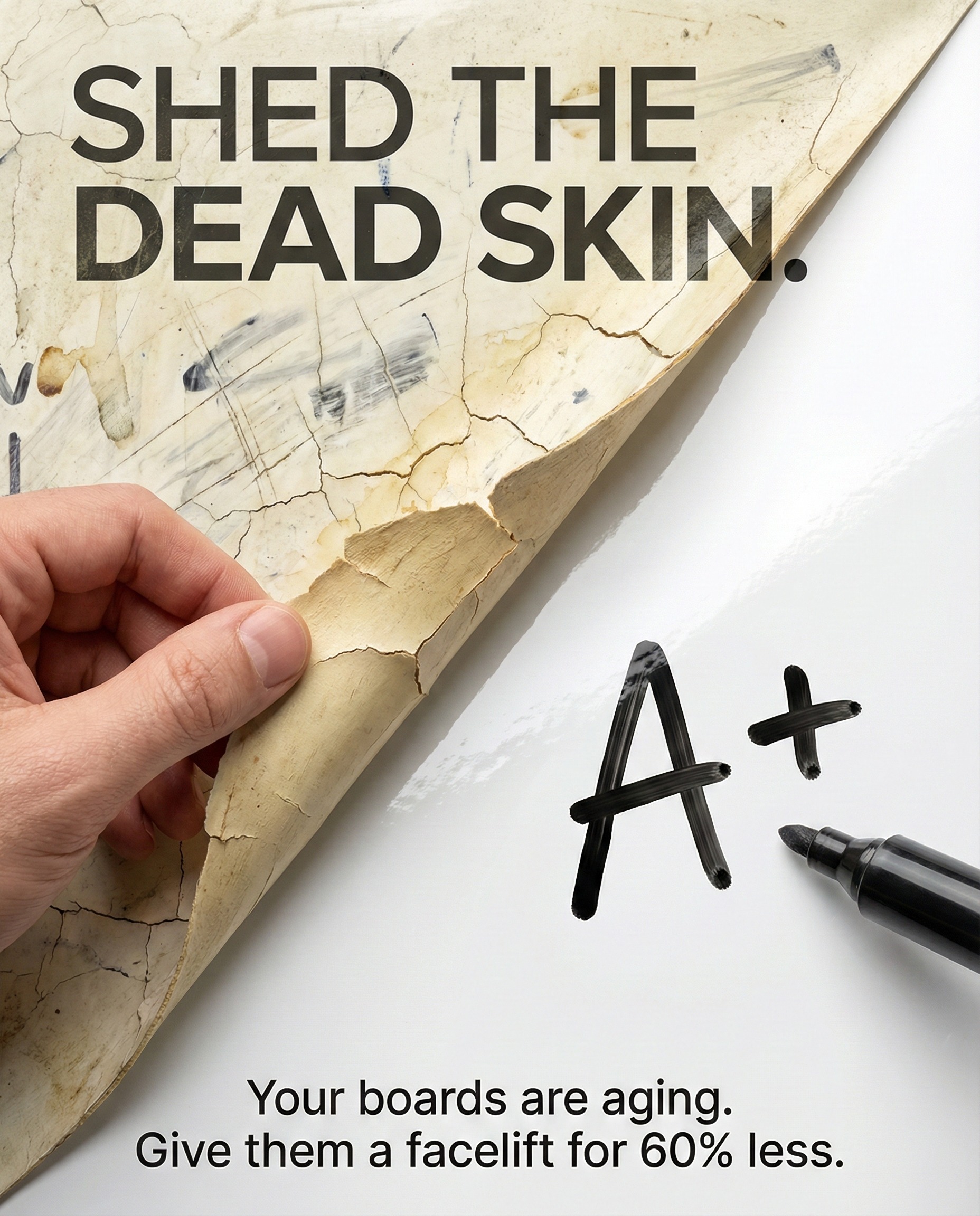 Using Whiteboard Paint to Repair Ghosted Boards and Protect School Property