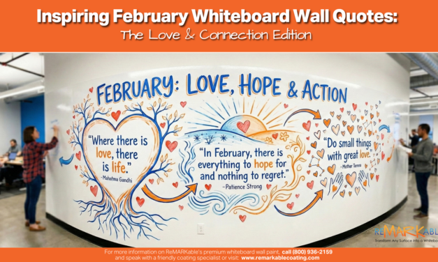 Inspiring February Whiteboard Wall Quotes: The Love & Connection Edition