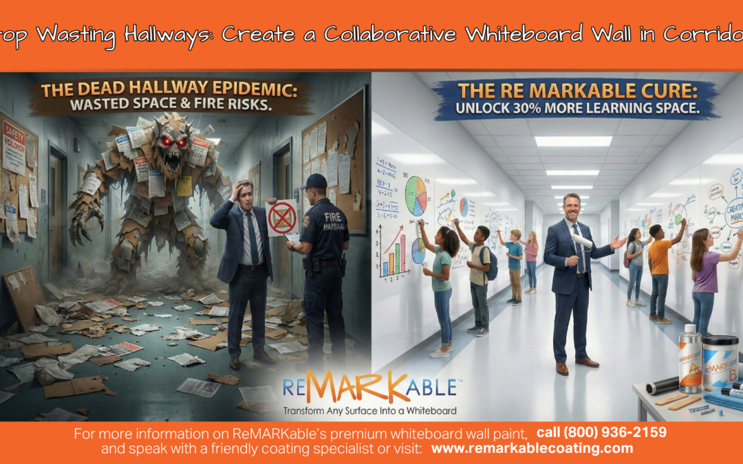 Stop Wasting Hallways: How to Create a Collaborative Whiteboard Wall in Corridors