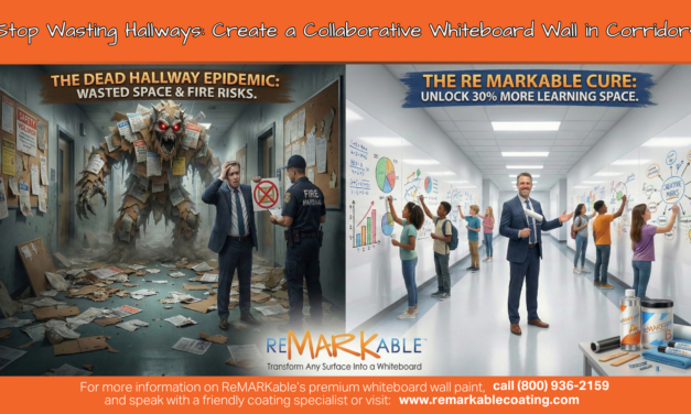 Stop Wasting Hallways: How to Create a Collaborative Whiteboard Wall in Corridors