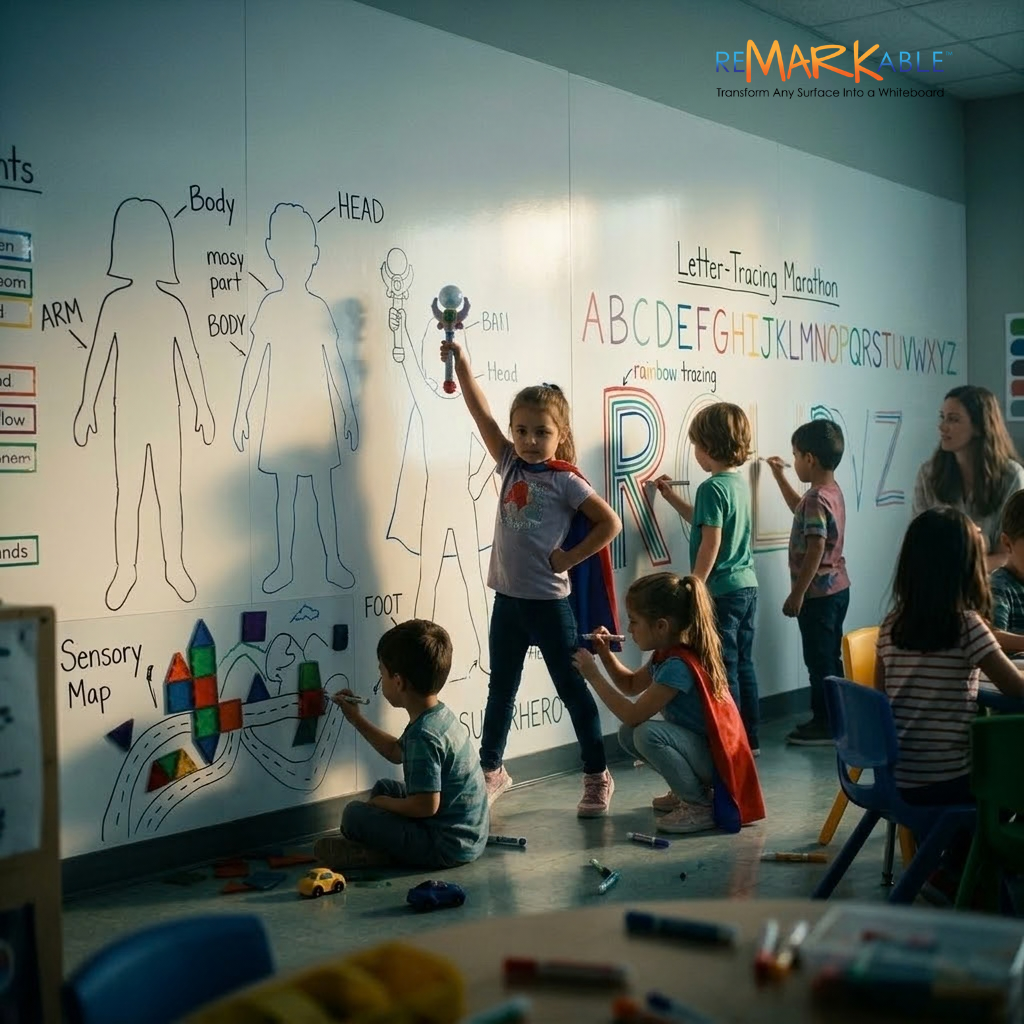 The “Life-Size” Self-Portrait Whiteboard Wall