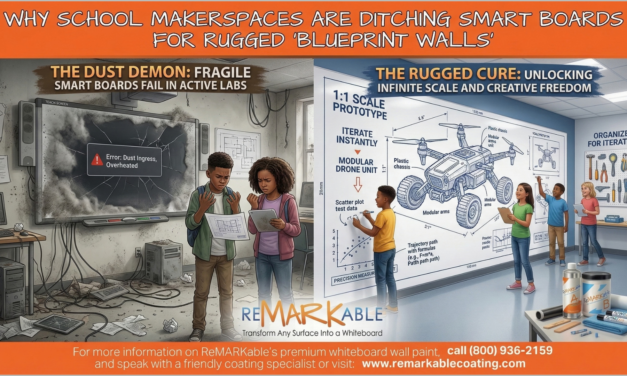 The Ultimate STEM Lab: Why School MakerSpaces are Using Whiteboard Paint for “Blueprint Walls”