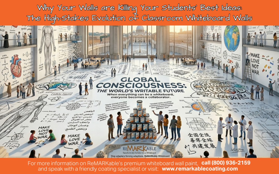 Why Your Walls are Killing Your Students’ Best Ideas: The High-Stakes Evolution of Classroom Whiteboard Walls