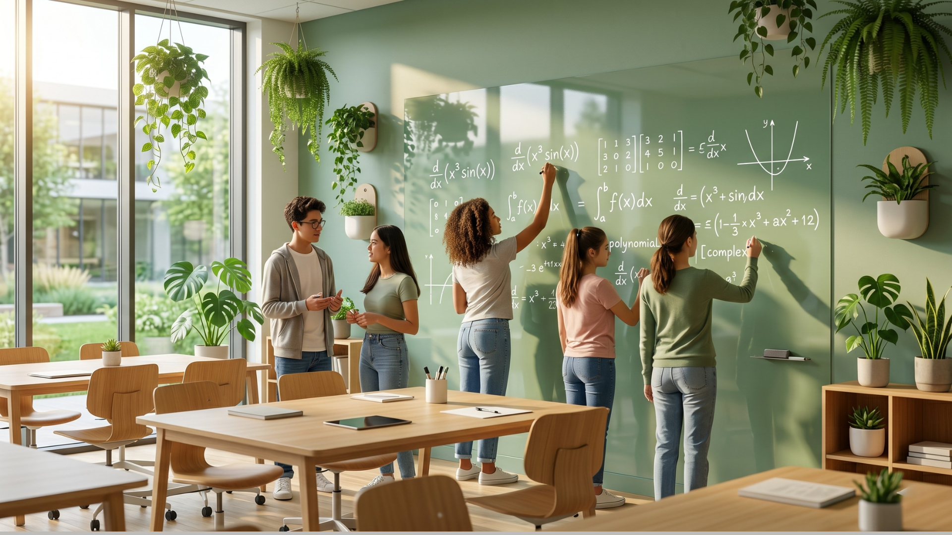 Transform Learning with Flexible Whiteboard Walls