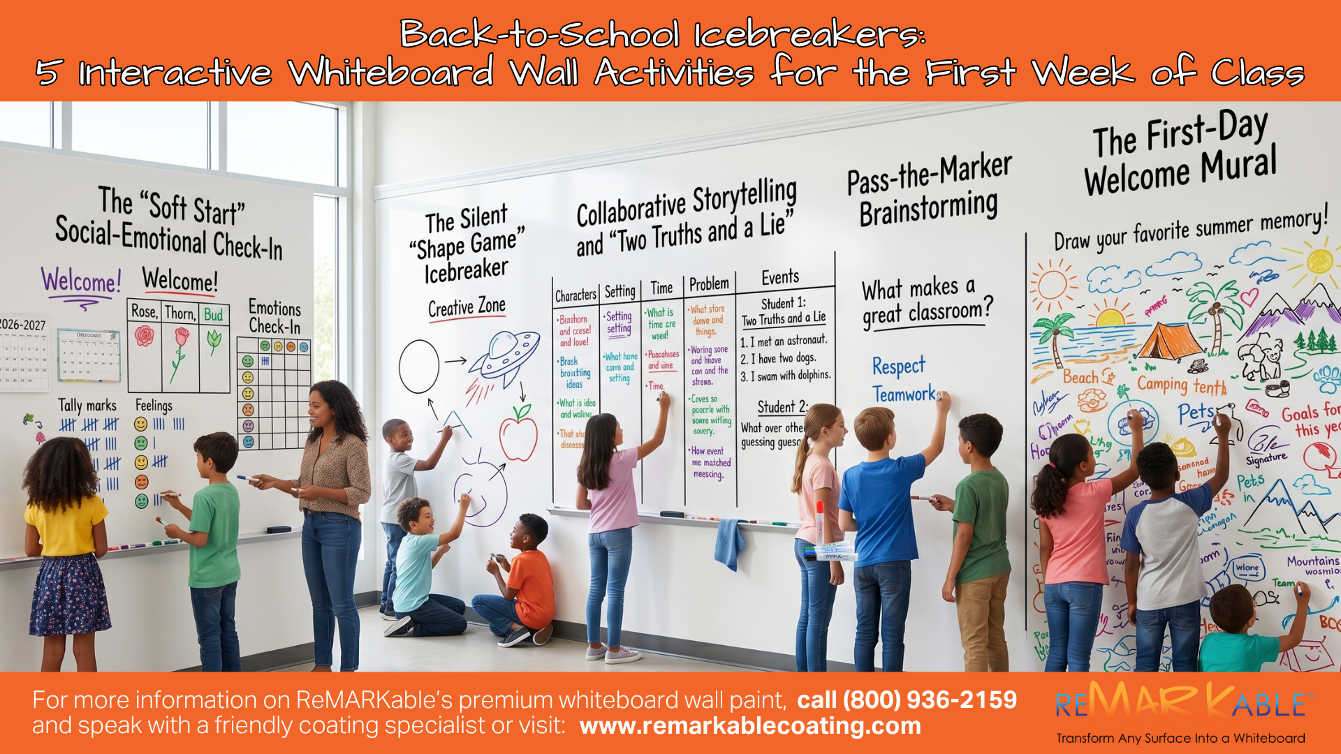 Back-to-School Icebreakers: 5 Interactive Whiteboard Wall Activities for the First Week of Class