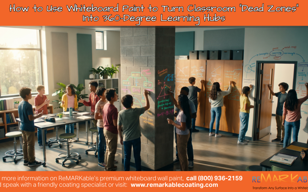 Beyond the Chalkboard: How to Use Whiteboard Paint to Turn Classroom “Dead Zones” Into 360-Degree Learning Hubs