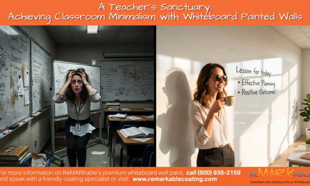 A Teacher’s Sanctuary: Achieving Classroom Minimalism with Whiteboard Painted Walls