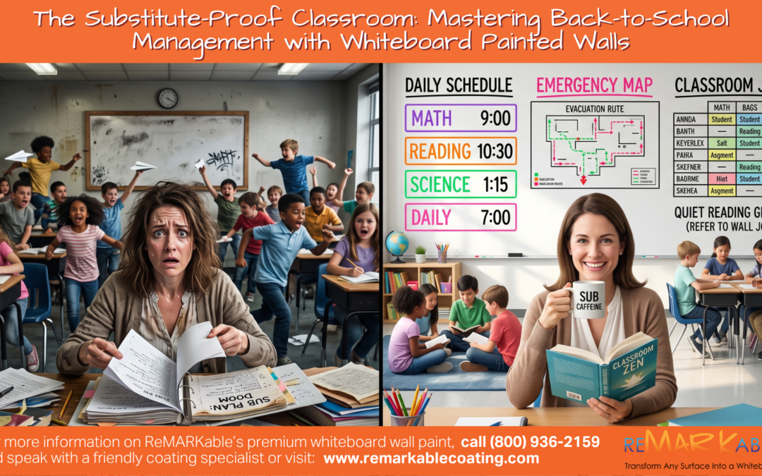 The Substitute-Proof Classroom: Mastering Back-to-School Management with Whiteboard Painted Walls