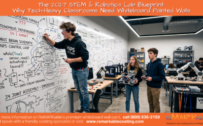 The 2027 STEM & Robotics Lab Blueprint: Why Tech-Heavy Classrooms Need Whiteboard Painted Walls